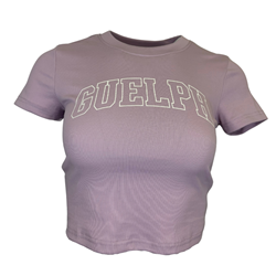 Lilac Guelph Ribbed Tee