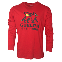 S RED GRYPHONS STACKED TEE