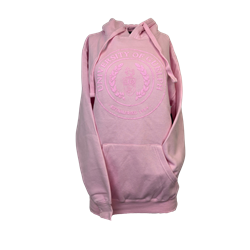 Pink Circle Crest Fashion Hood