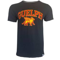 Black Russell New Varsity Tee