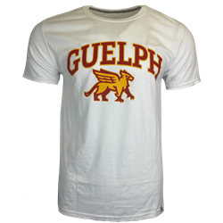 White Russell New Varsity Tee