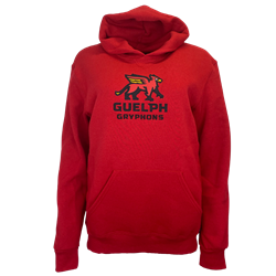 Red Youth Gryphons Stacked Russell Hood