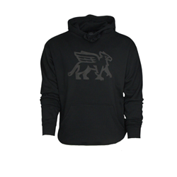 Black Gryphons Puff Print Hood