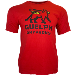 Red Youth Gryphons Stacked Tee