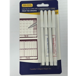 4 Pack Wet Markers