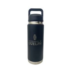 Black 26 oz Crested Yeti Bottle