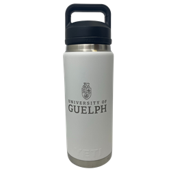 White 26 oz Crested Yeti Bottle
