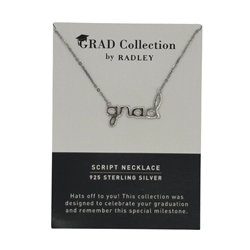 Grad Script Necklace