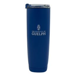 Blue 20 oz Gryphon Crest Identifier Aqualina Bottle With Straw