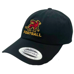 Black Gryphons Football Stacked Dad Hat