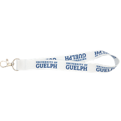 White New Identifier Sublimated Pocket Lanyard