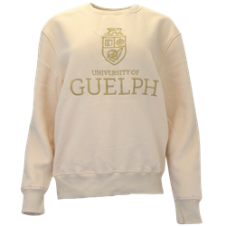 Stacked Identifier Crew - Cream and Gold