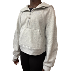 lululemon UofG Scuba Oversized Half-Zip Hoodie - Ash