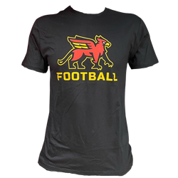 Football Stacked Tee - Black