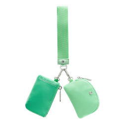 lululemon Dual Pouch Wristlet - Citra Lime/Smoky Mint