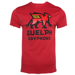 Gryphons Stacked Performance Short Sleeve Tee - Red
