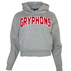 Gryphons Heavy Fleece Crop Hood - Grey