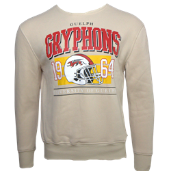 Gryphons Football Retro Crewneck Sweater - Oat