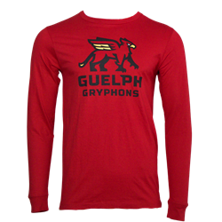 Gryphons Stacked Long Sleeve - Red