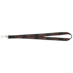 Gryphons Horizontal 3/4" Lanyard with J-Hook - Black