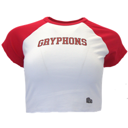 *FINAL SALE* Gryphons Home Run Tee - White/ Red