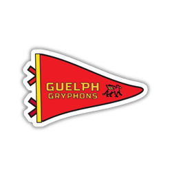 Guelph Gryphon Pennant Sticker