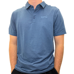 lululemon UofG Evolution Short Sleeve Polo - Blue