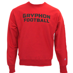 Gryphons Football Twill Crew - Red