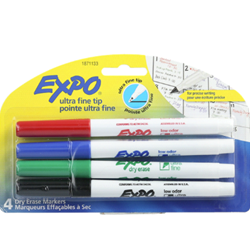 Expo Dry Erase Ultra Fine Multicolour 4 Pack