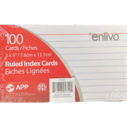 Enlivo Index Cards 3X5