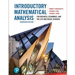 (SW) INTRODUCTORY MATHEMATICAL ANALYSIS W/MYLAB (24-MOS.)