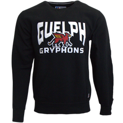 Guelph Gryphons Russell Crew - Black