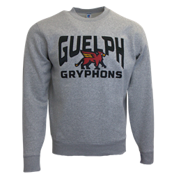 Guelph Gryphons Russell Crew - Grey