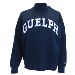 Guelph Mock Neck Sweater - Navy