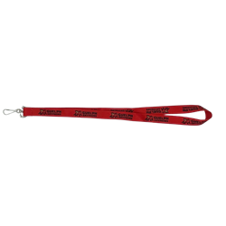 Gryphons Horizontal 3/4" Silkscreen Lanyard with Hook - Red