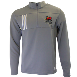 Adidas Stacked Gryphons 3-Stripe 1/4 Zip - Grey