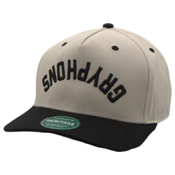 Gryphons Upside Down Heritage Twill Hat - Beige and Black