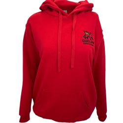 Gryphons Stacked Left-Chest Hoodie - Red