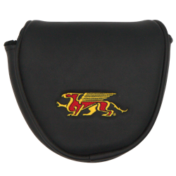 Gryphons Mallet Putter Cover "Arrow" - Black & Red