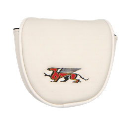 Gryphons Mallet Putter Cover "Arrow" - White & Red