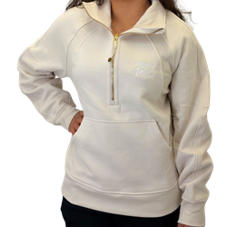 lululemon Gryphons Scuba Oversized Funnel Neck Half-Zip - Light Ivory
