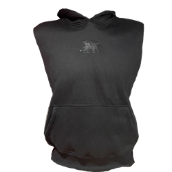 Gryphons Tonal Sleeveless Hoodie - Black