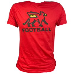 Football Stacked Tee - Red