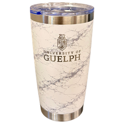 Bronte 20 oz Stainless Mug - White Marble