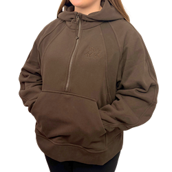 lululemon Gryphon Scuba Evolve Half Zip Hoodie - Mahogany Muse