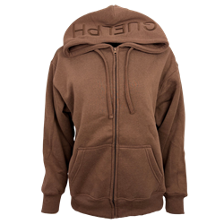 Guelph Oversized Full Zip Hoodie - Brown