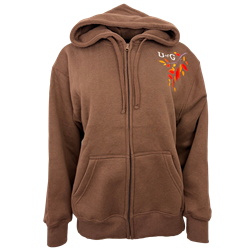 UofG Fall Oversize Full Zip - Brown